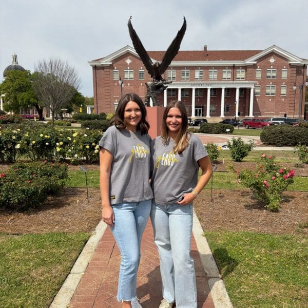 Golden EAGS Script Tee