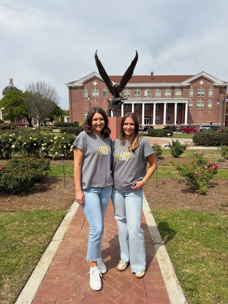 Golden EAGS Script Tee