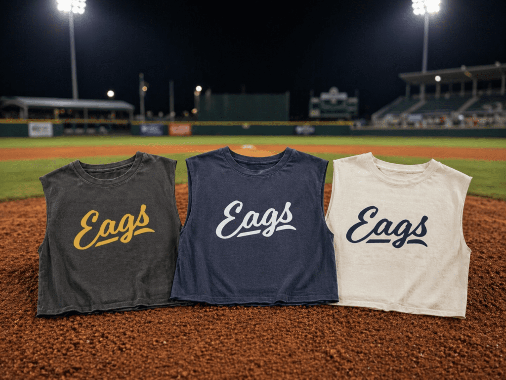 Womens Eags Faded Muscle Tee